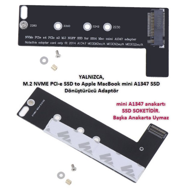 M.2%20NVMe%20SSD%20to%20Apple%20Macbook%20mini%20A1347%20SSD%20Dönüştürücü%20Adaptör%20(M.2%20SATA%20SSD%20çalışamaz)
