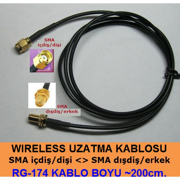 SMA%20to%20SMA%20Uzatma%20Kablosu%20(SMA%20dişi-içdiş%20to%20SMA%20erkek-dışdiş)%20(2%20m)%20(Rg174)