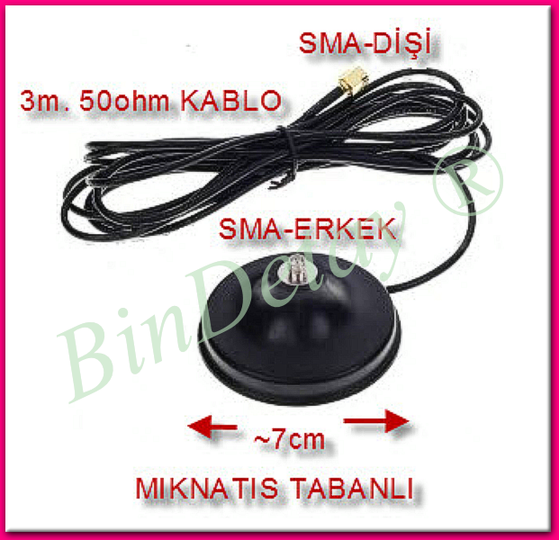Anten%20Standı%20SMA%20erkek-dışdiş%20to%20SMA%20dişi-içdiş%20Uzatma%20Kablosu(3m)%20(Rg174)
