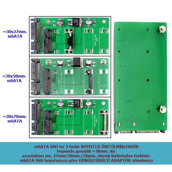 mSATA%20SSD%20to%20SATA%20Dönüştürücü%20Adaptör%20dişi%20to%20erkek%20(30x50mm%20SSD%20için)