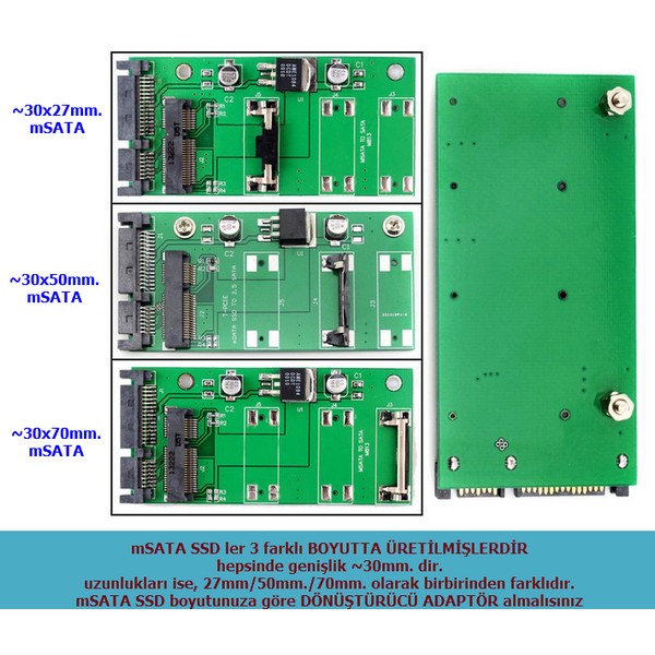 mSATA%20SSD%20to%20SATA%20Dönüştürücü%20Adaptör%20dişi%20to%20erkek%20(30x70mm%20SSD%20İçin)