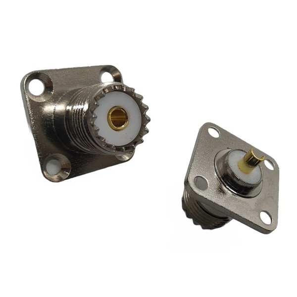 UHF%20Konnektör%20(UHF%20dişi-dışdiş)%20(Flanşlı%204%20Delikli%20düz%20model)