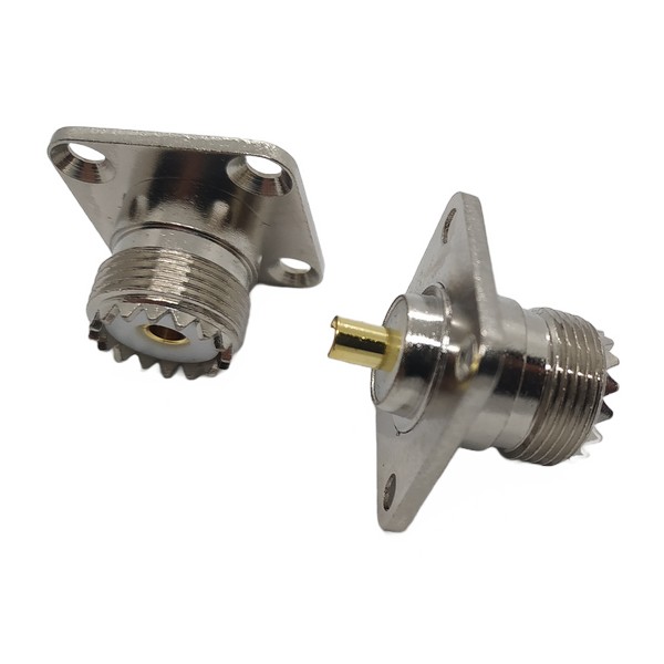 UHF%20Konnektör%20(UHF%20dişi-dışdiş)%20(Flanşlı%204%20Delikli%20düz%20model)