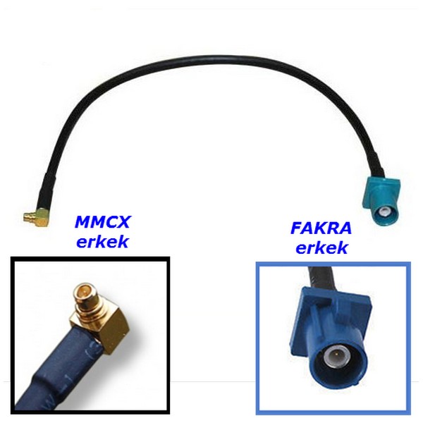 MMCX%20to%20FAKRA%20Bağlantı%20Kablosu%20%20(MMCX%20erkek-FAKRA%20erkek)%20(Rg174)