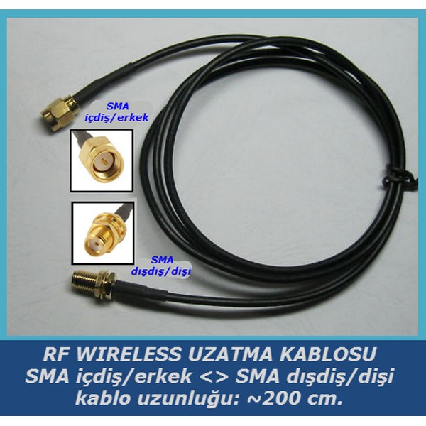 SMA%20to%20SMA%20Uzatma%20Kablosu%20(SMA%20erkek-içdiş%20to%20SMA%20dişi-dışdiş)%20(2%20m)%20(Rg174)
