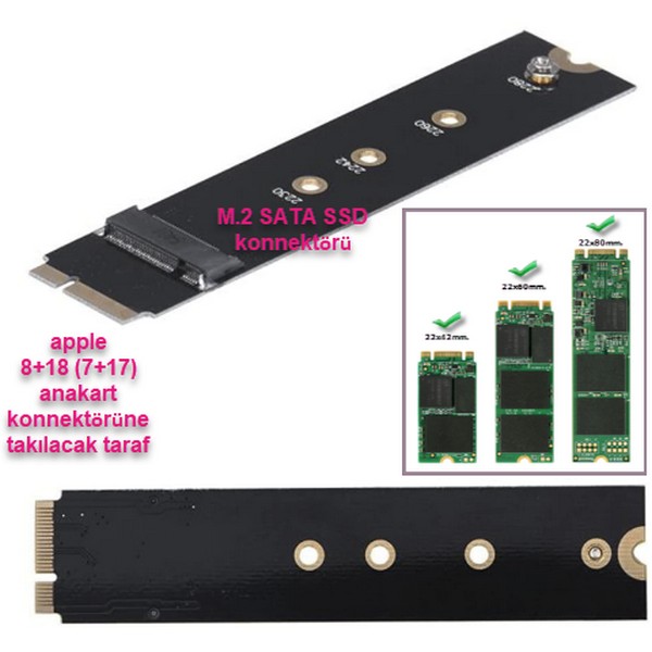 M.2%20SATA%20SSD%20to%208+18%20pin%20Apple%20Macbook%20Dönüştürücü%20Adaptör%20(2012-2013%20başı)%20(M.2%20NVME%20SSD%20çalışamaz)