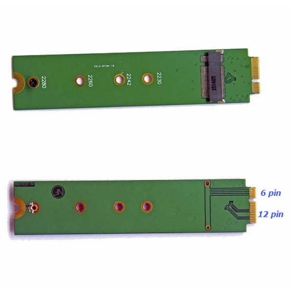 M.2%20SATA%20SSD%20to%206+12%20pin%20Apple%20Macbook%20Dönüştürücü%20Adaptör%20(2010-2011)%20(M.2%20NVME%20SSD%20çalışamaz)