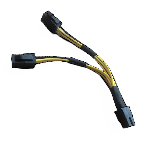 PCI-e to PCI-e Power Kablosu (2x PCI-e 6 pin to 1x PCI-e 8 pin)
