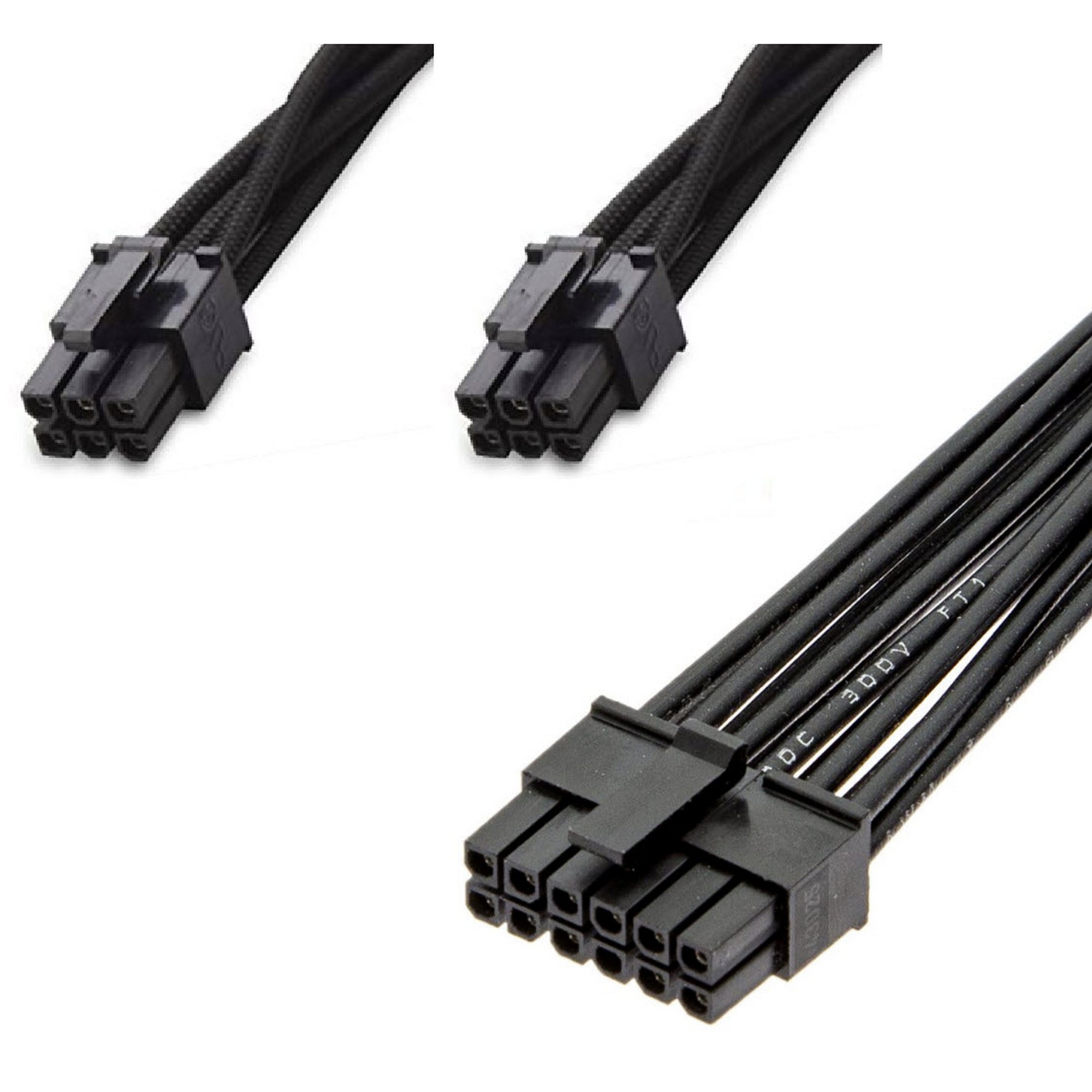 Modüler PSU Power Kablosu 2x PCI-e 6 pin to mini 12 pin (Rtx 3080 Rtx 3090)