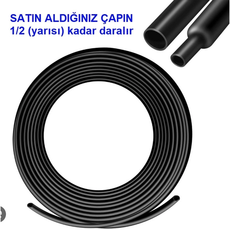 Isıyla%20Daralan%20Makaron%20Kablo%20Yalıtım%20ve%20Koruma%20Hortumu%20Sleeved%20SİYAH%20(Seçenekli%20Ölçü)