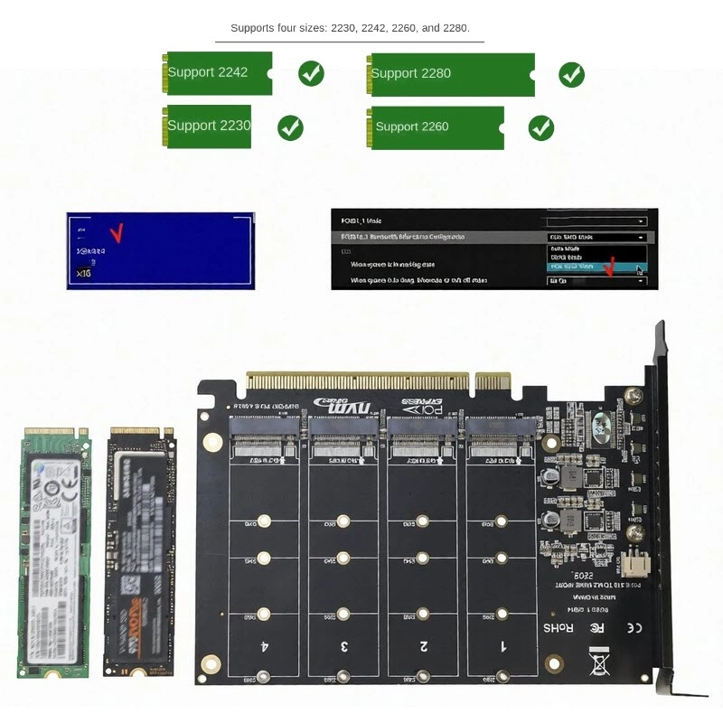 4%20Ports%20M.2%20NVMe%20SSD%20to%20PCI-e%20x16%20Dönüştürücü%20Adaptör