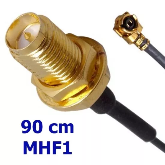 Pigtail Kablo U.FL IPX to SMA erkek-dışdiş (90 cm) (U.FL dişi MHF1 modeldir)