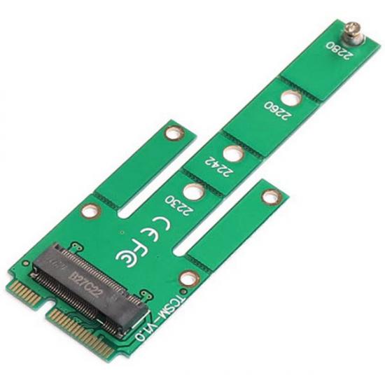 M.2 SATA SSD to mSATA Dönüştürücü Adaptör (M.2 NVME SSD çalışamaz)