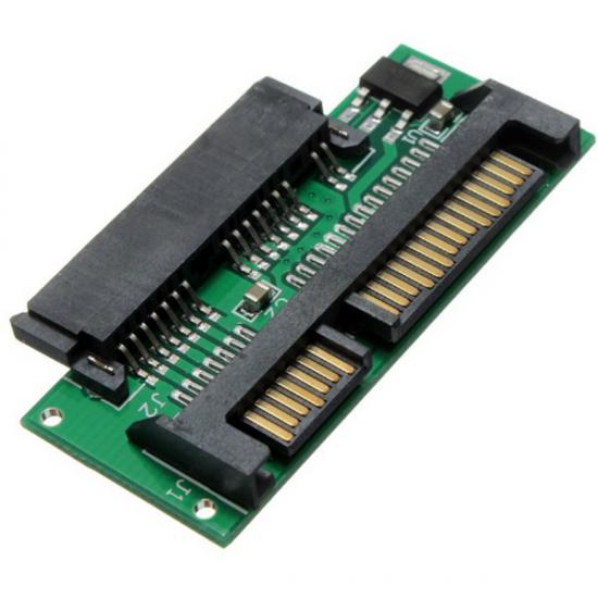 micro SATA HDD-SSD to SATA Dönüştürücü Adaptör (+3.0v +5.0v) Yşl.