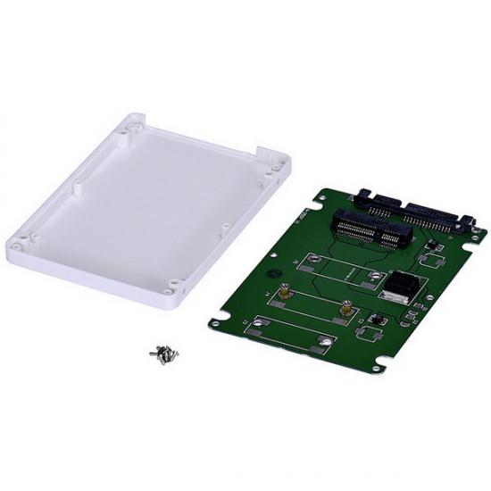 mSATA SSD to SATA Dönüştürücü Adaptör (Kasalı Model) byz.