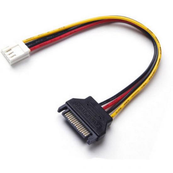 SATA to Floppy Dönüştürücü Power Kablo (SATA erkek-Floppy 4 pin dişi)