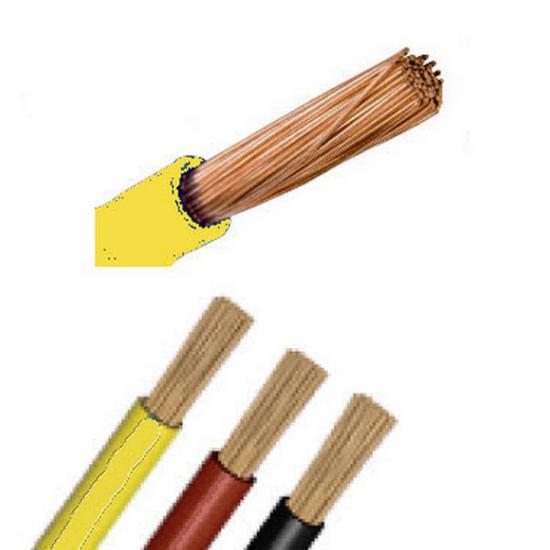 0.75 mm2 Nyaf Kablo (Tek Damar Çok Telli Bakır İletkenli Kablo) (Sarı)