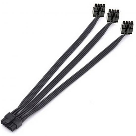 Modüler PSU Power Kablosu 3 adet PCI-e 8 pin to mini 12 pin (RTX 3070 RTX 3080 RTX 3090 mini 12 pin power kullanan serileri)