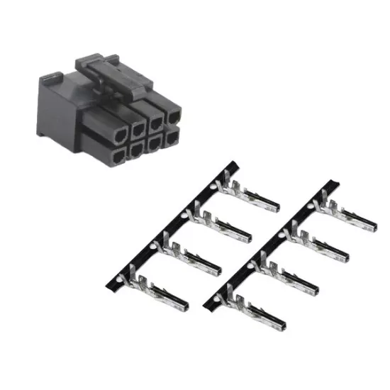 ATX CPU 8 pin dişi Power Konnektör Seti (4.20 mm) (tümleşik-yapışık model)
