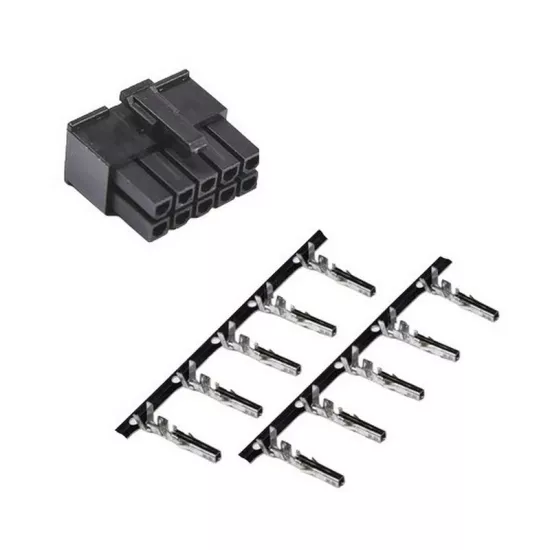 ATX 10 pin dişi Power Konnektör Seti (4.20 mm)
