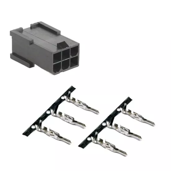 ATX 6 pin erkek Power Konnektör Seti (4.20 mm) (PCI-e 6 pine uyumludur)