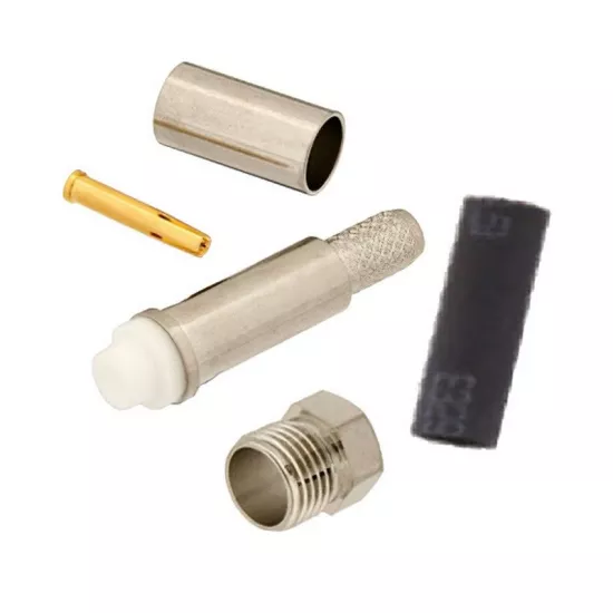 FME dişi Konnektör Seti (FME dişi-dışdiş Sıkmalı düz model) (Rg58)