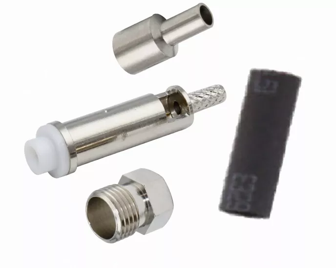 FME dişi Konnektör Seti (FME dişi-dışdiş Sıkmalı düz model) (Rg174)